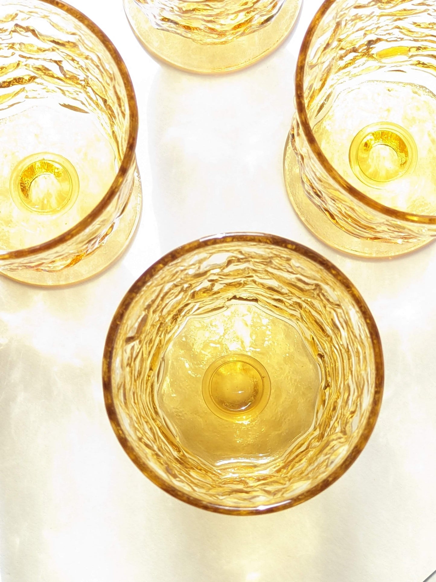 Anchor Hocking Milano Honey Gold Glasses-4 available, sold individually.