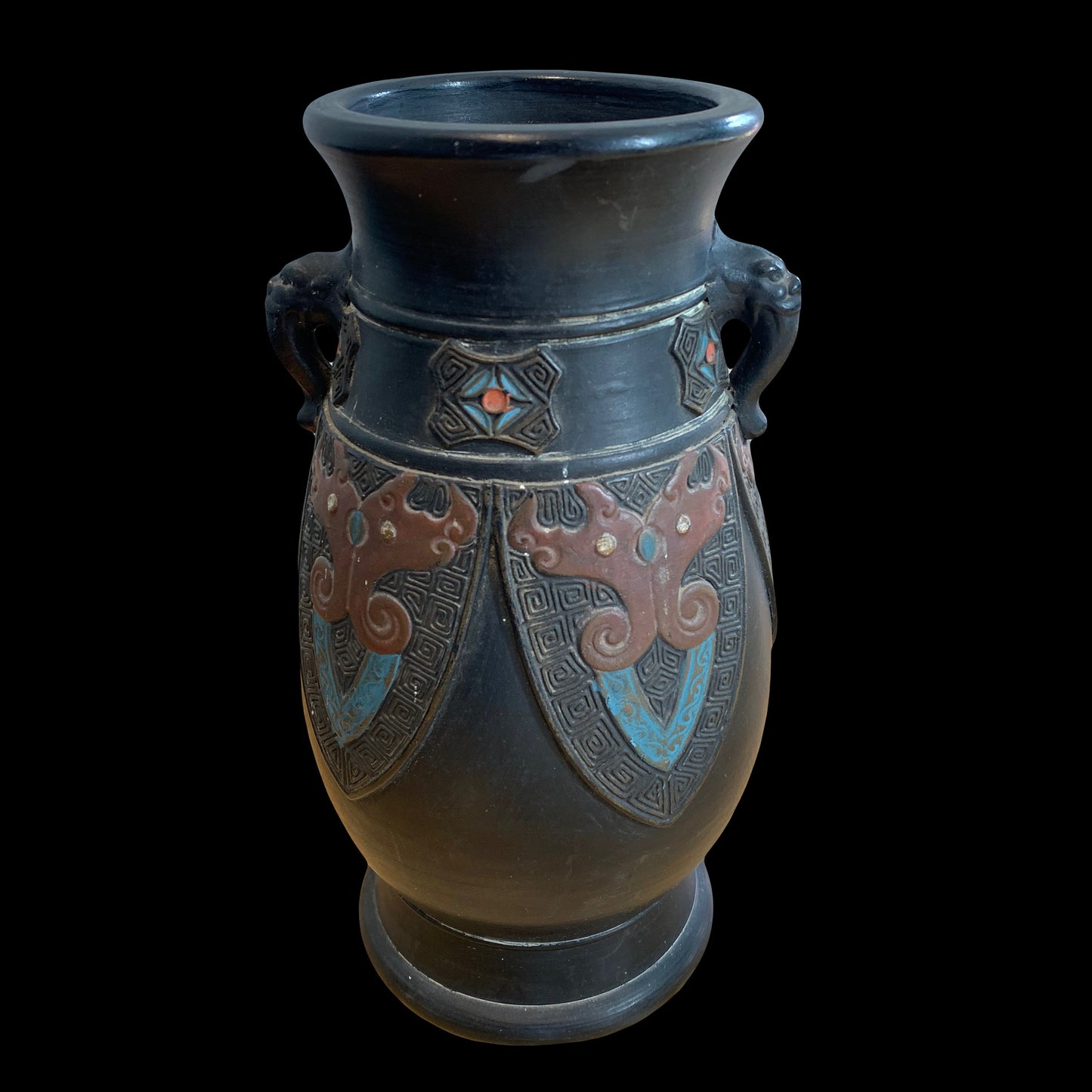 Tokanabe Japanese Vase in a Lovely Art Deco Design - 9.25" tall