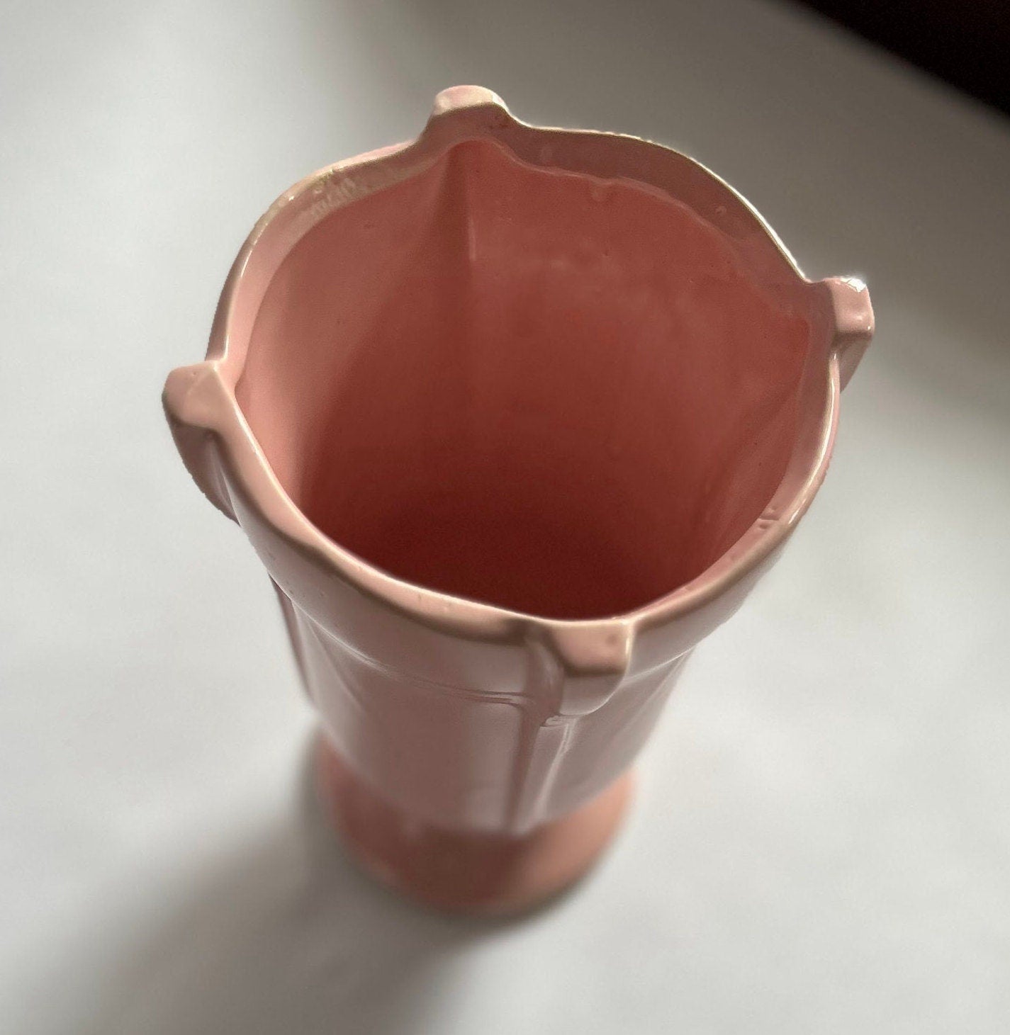 Pink McCoy Pottery 7" Vase- Vintage McCoy in Pink Matte Finish