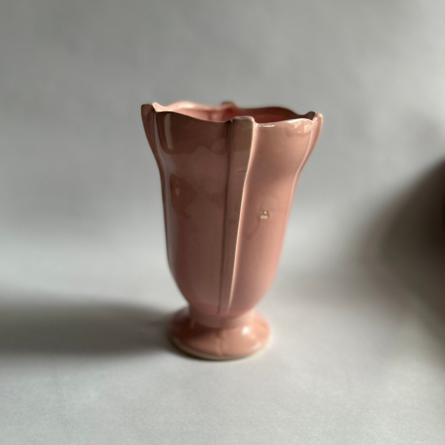 Pink McCoy Pottery 7" Vase- Vintage McCoy in Pink Matte Finish