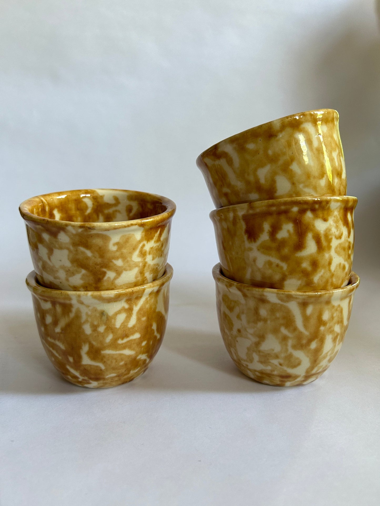 Spongeware Cups - Vintage Spongeware