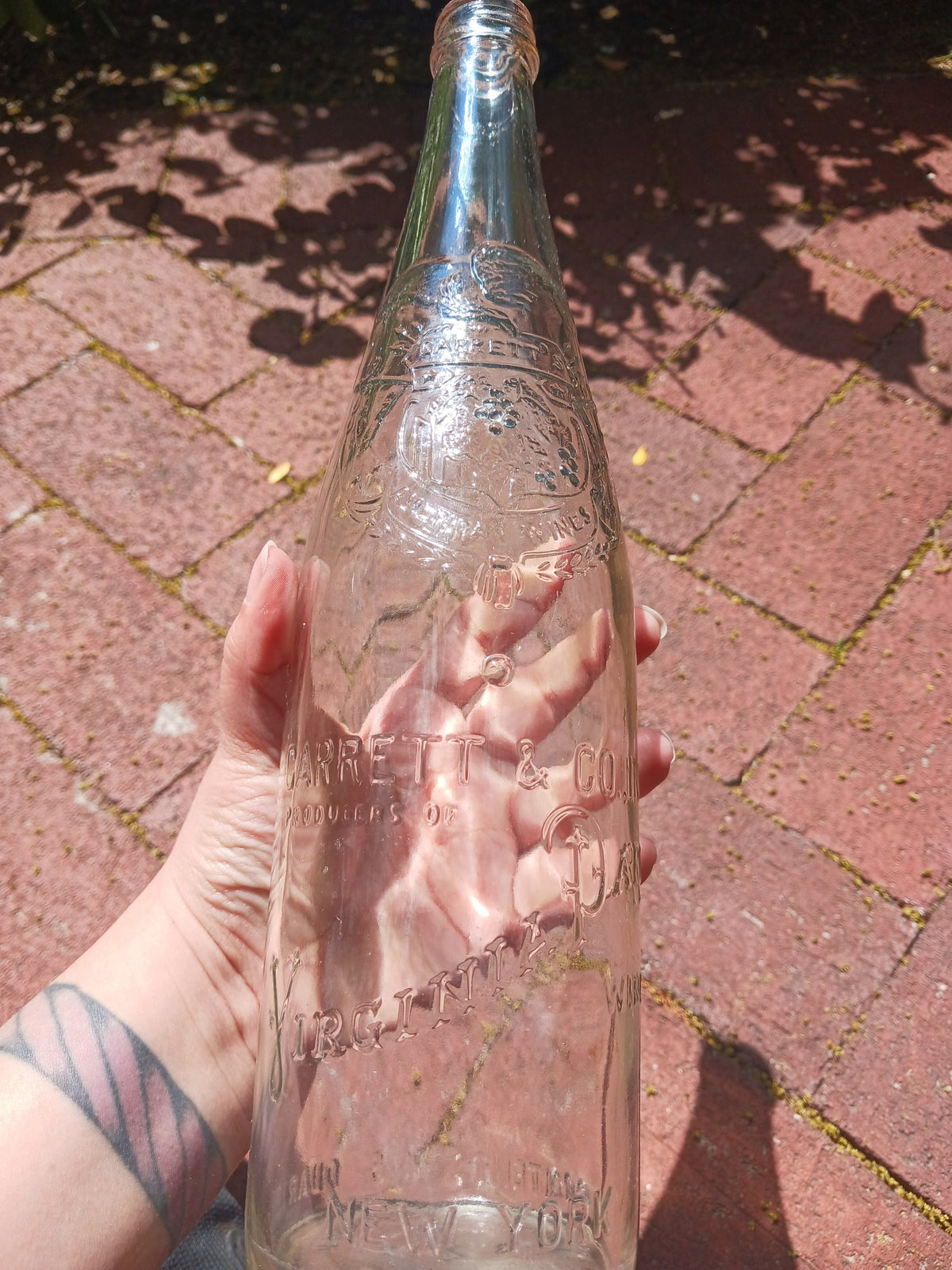 1940s Garrett & Co. Virginia Dare Wine Bottle