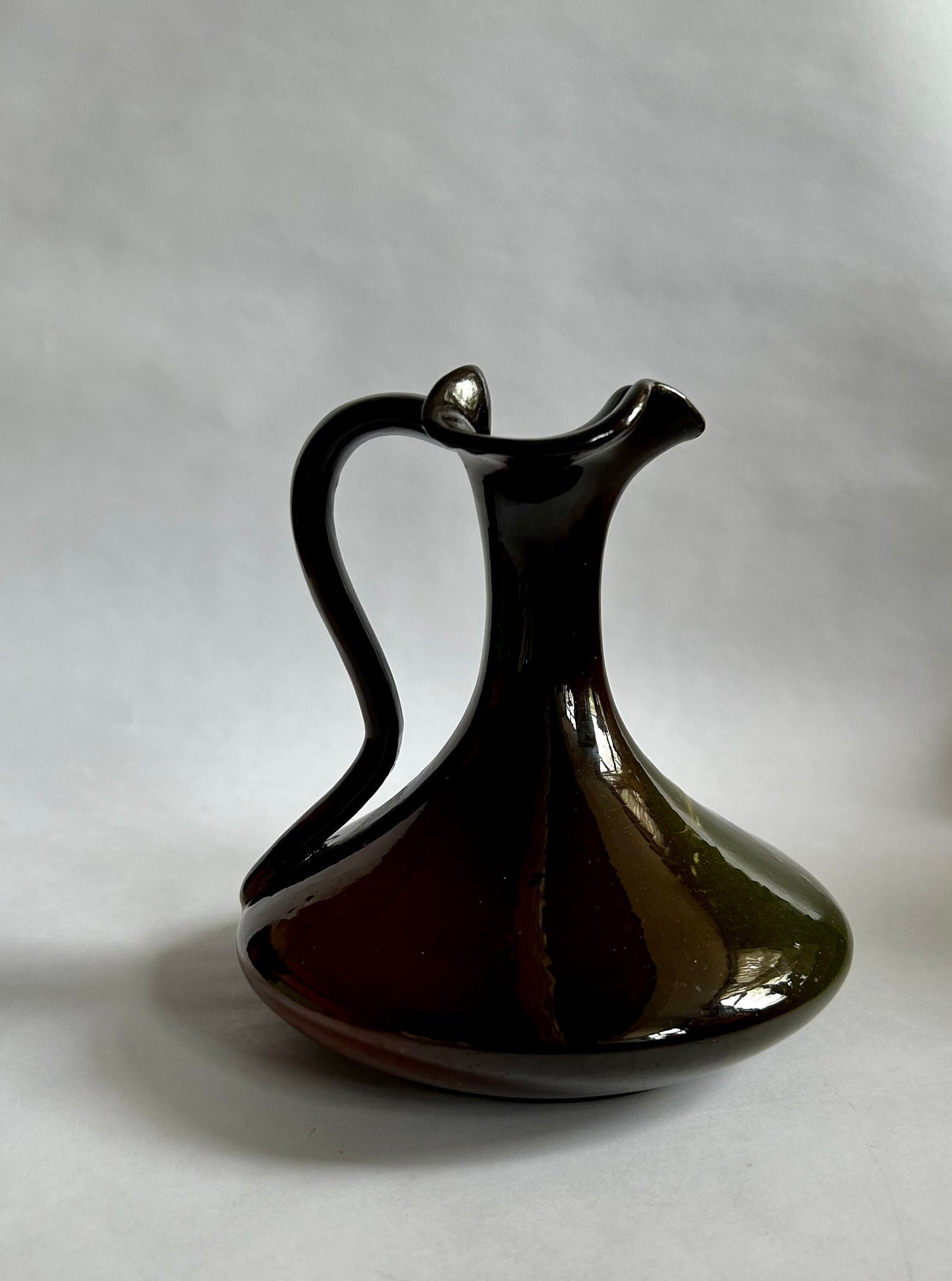 Weller Louwelsa Hand Painted Flower Pitcher/ Ewer #487 - Vintage Weller Pottery