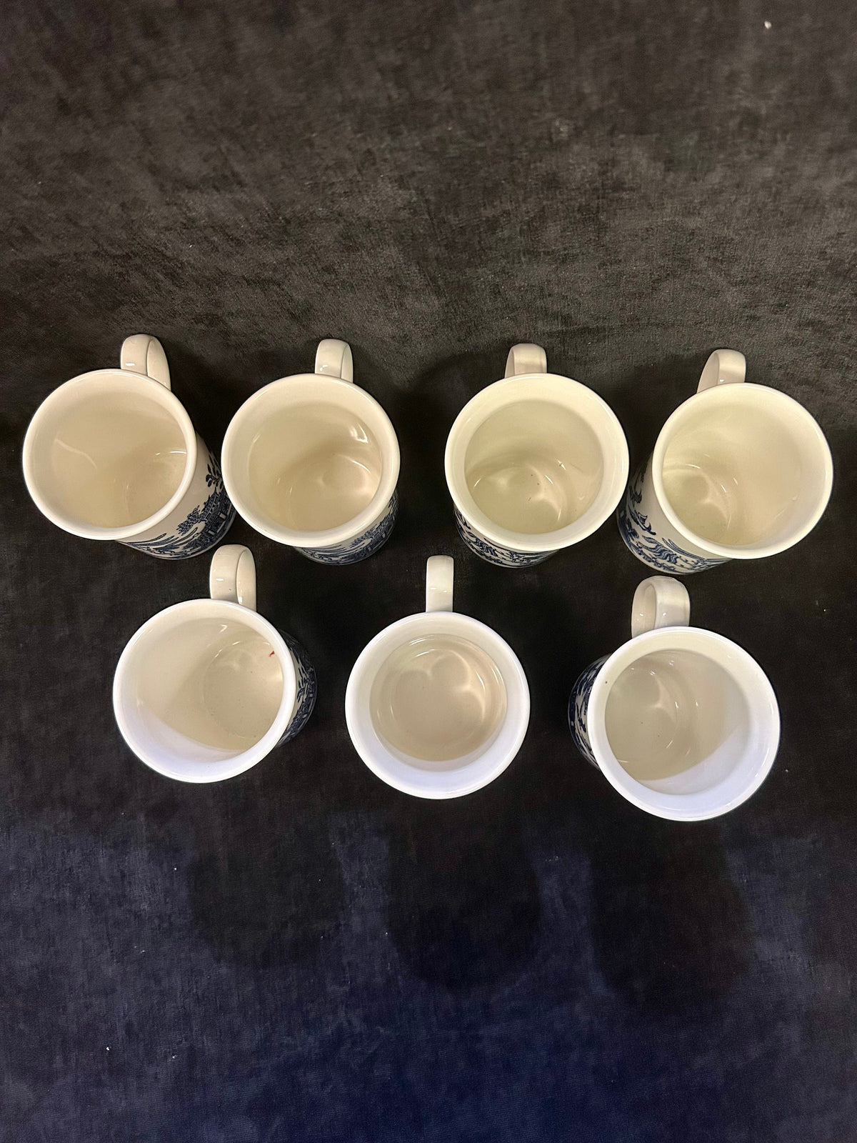 Churchill Blue Willow Hot Chocolate Mugs - Vintage Coffee or Tea Mugs with Handles - Great for Kids - Sold Individually - 7 Available