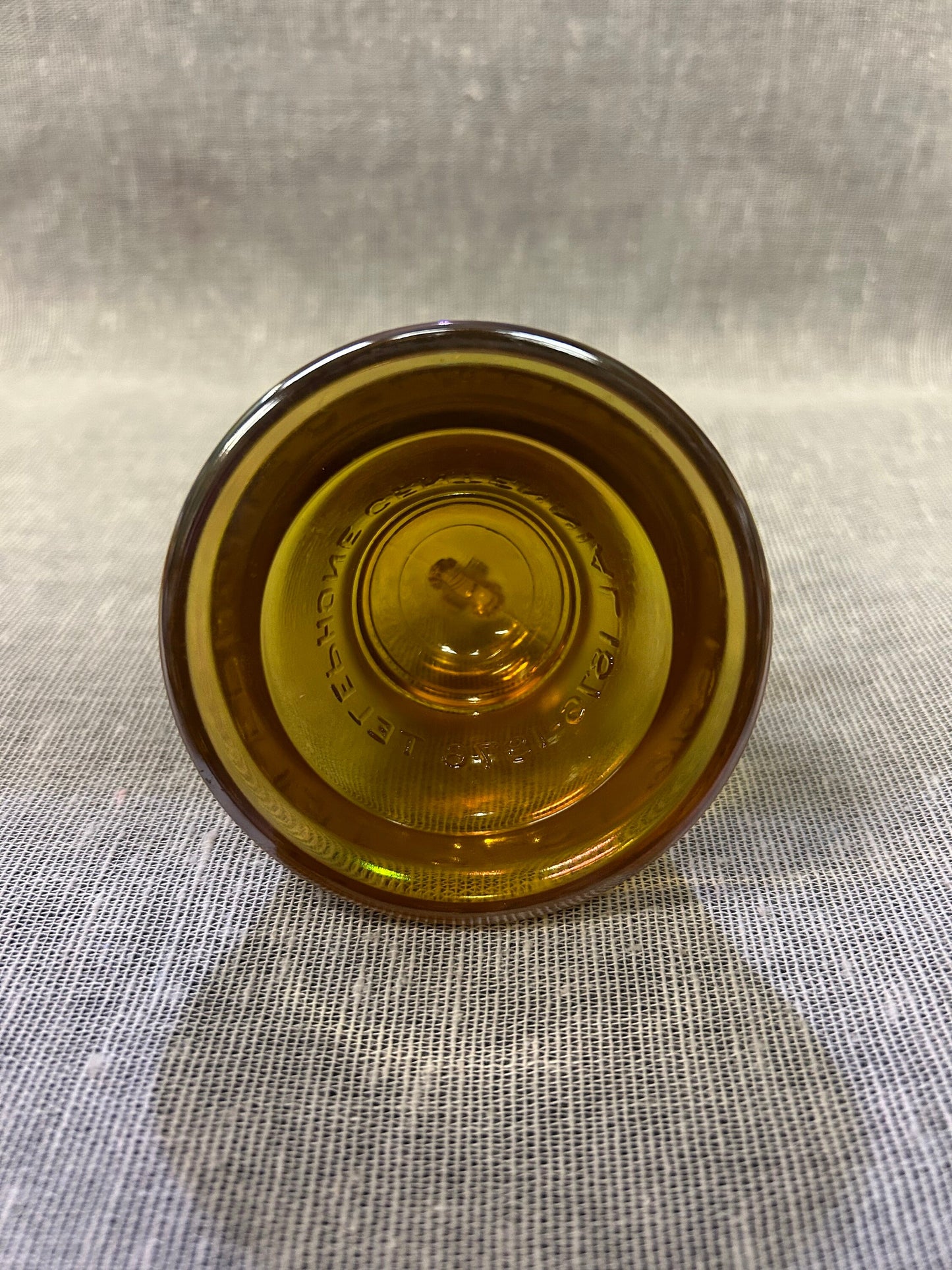 Bell Telephone Centennial Carnival Glass Bell - Employee Award from Bell Telephone - 100 Years Telephone Service to America