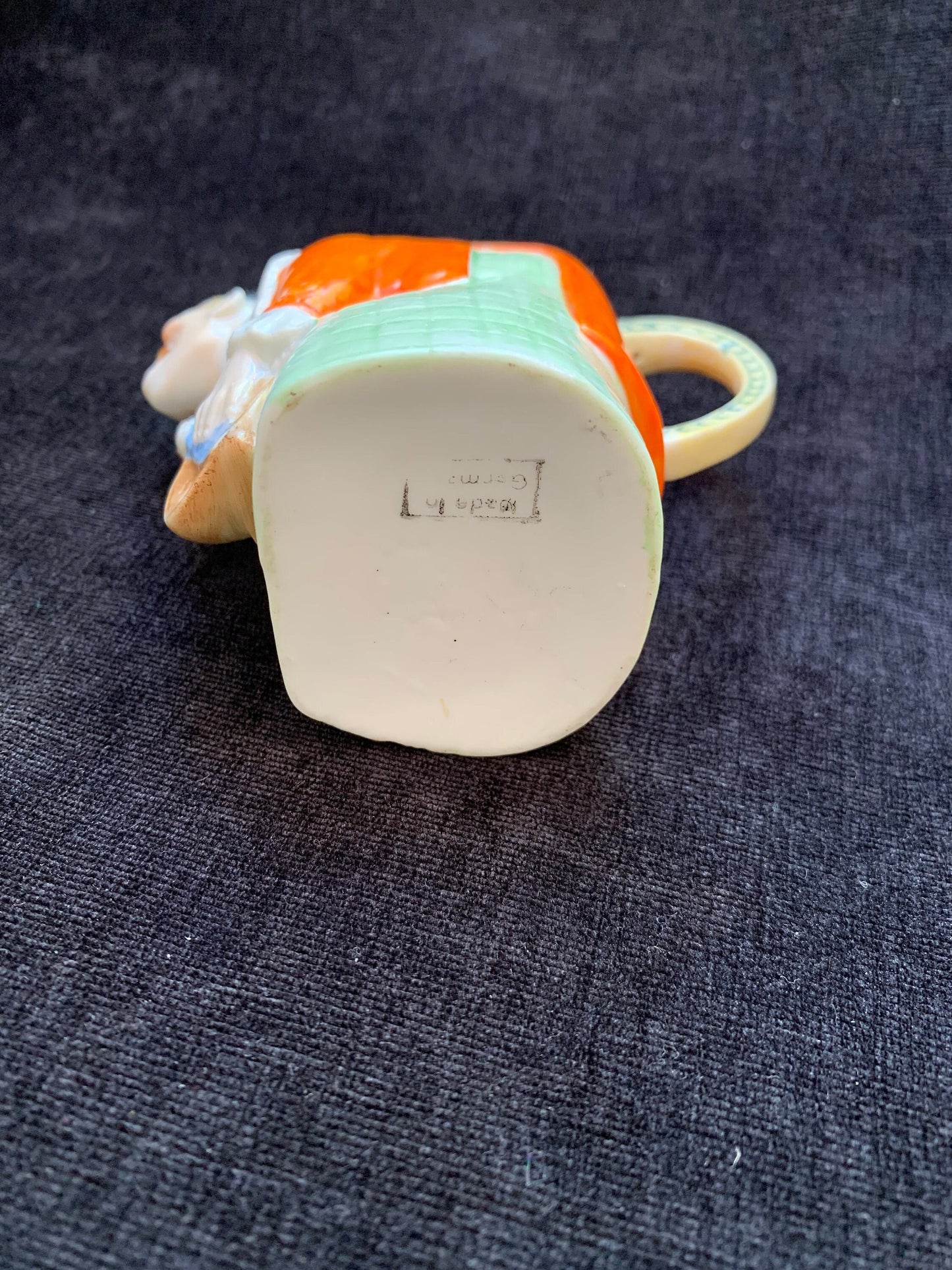 Pierrot Clown With Mandolin Figural Creamer - Vintage 1930's