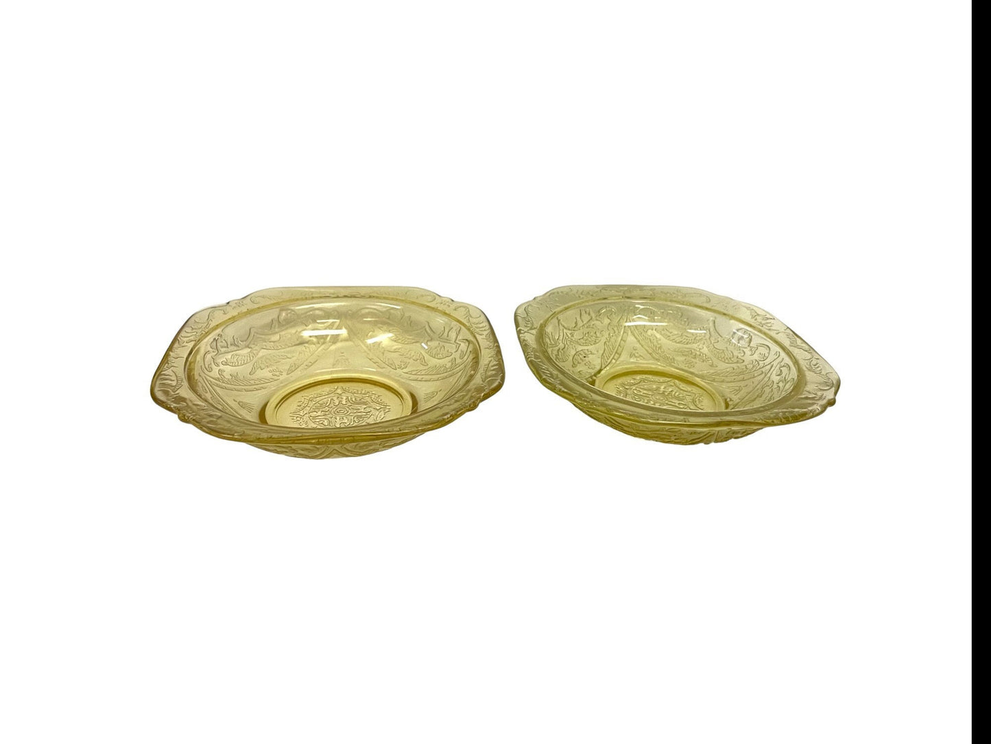 Small Nappy Size Fruit Bowl - Federal Glass - Madrid Amber - Depression Glass - 13 Sold Individually