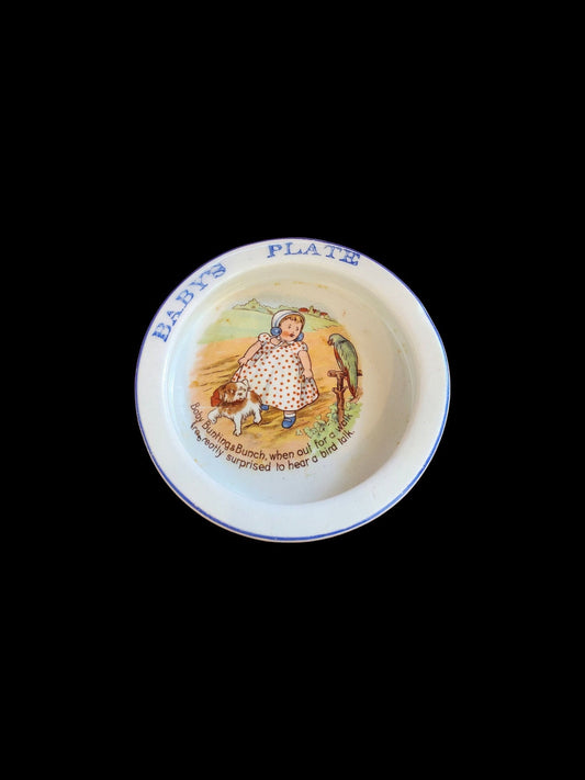 Baby's Plate/ Bowl by D.E. McNicol - antique
