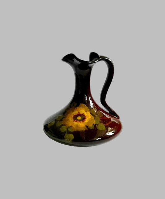 Weller Louwelsa Hand Painted Flower Pitcher/ Ewer #487 - Vintage Weller Pottery