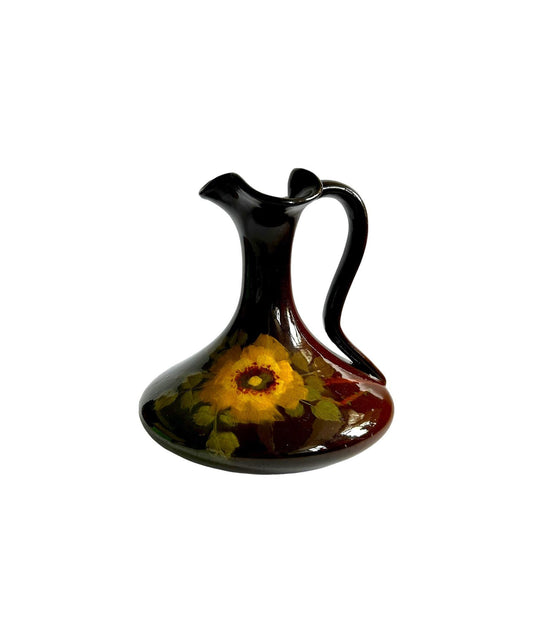Weller Louwelsa Hand Painted Flower Pitcher/ Ewer #487 - Vintage Weller Pottery