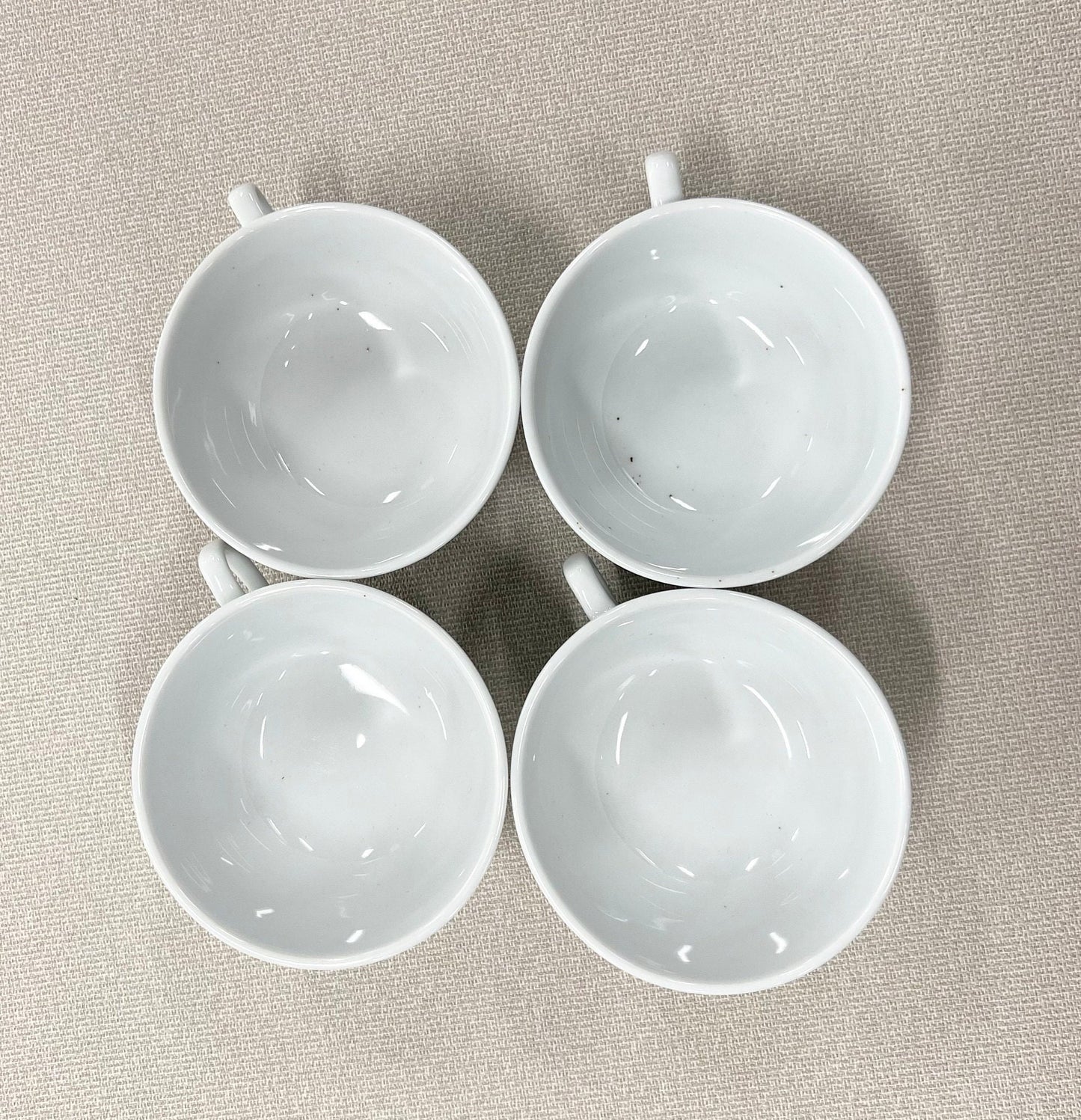 Hand-painted Jingdezhen 3 Teacups with handles With Butterfly Pattern - 3 available, Sold Separately - See photos for Condition