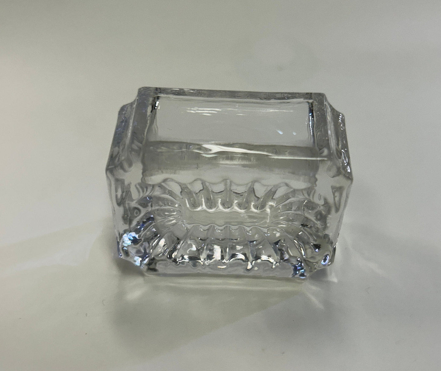 Crystal Salt Cellars - Rectangular Shaped - Perfect Condition - Sold as set