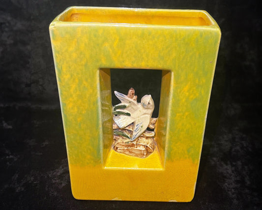 McCoy Arcature Bird Vase - Mid Century Vase - Window center Vase - BookEnd Vase