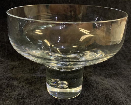Kosta Boda Hand Blown Champagne Bowl with Encased Bubble by Vicke Lindstrand