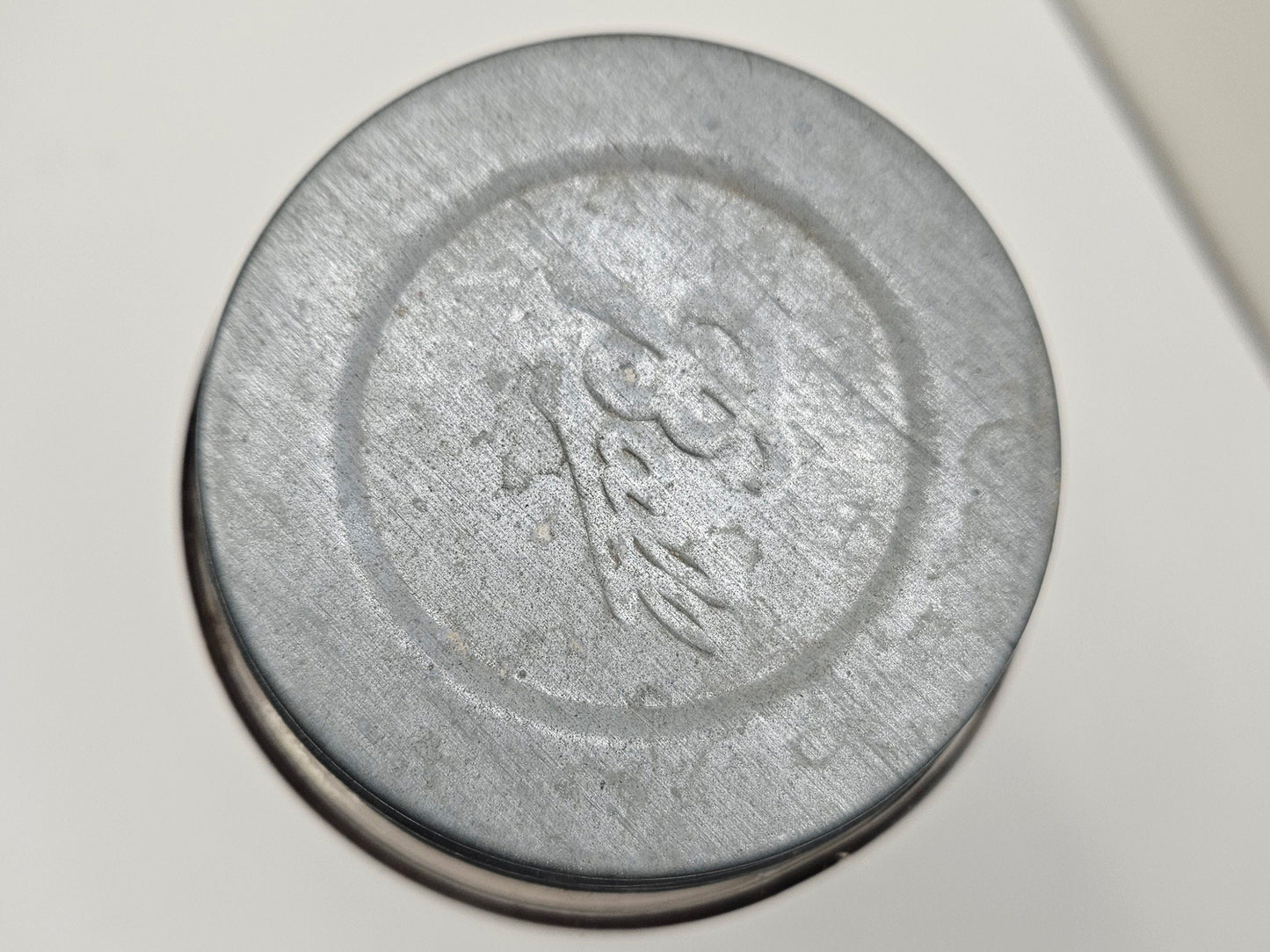 Masons Patent Jar And Lid - Mason Jar with Square Shoulders - Pale Lavender Glass Mason's Patented Canning Jar - Hard To Find Color in Qt Jar