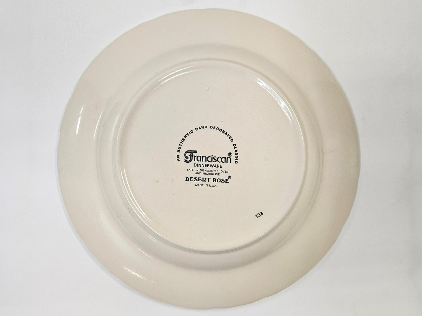 Franciscan Ware Desert Rose - 10.7" Dinner Plates- Made In California- Like New Condition - 7 Available, Sold Individually