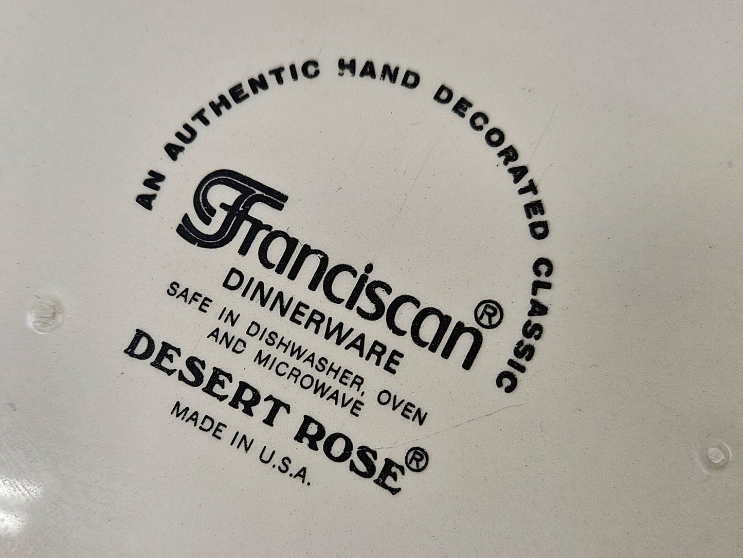 Franciscan Ware Desert Rose - 10.7" Dinner Plates- Made In California- Like New Condition - 7 Available, Sold Individually