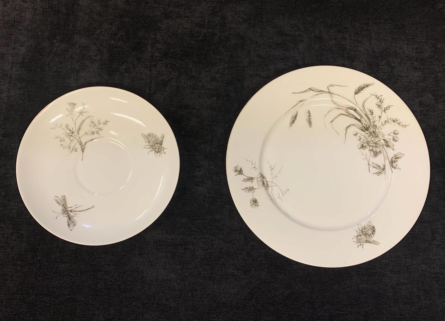 Bee Plate and Saucer - Sold Separately