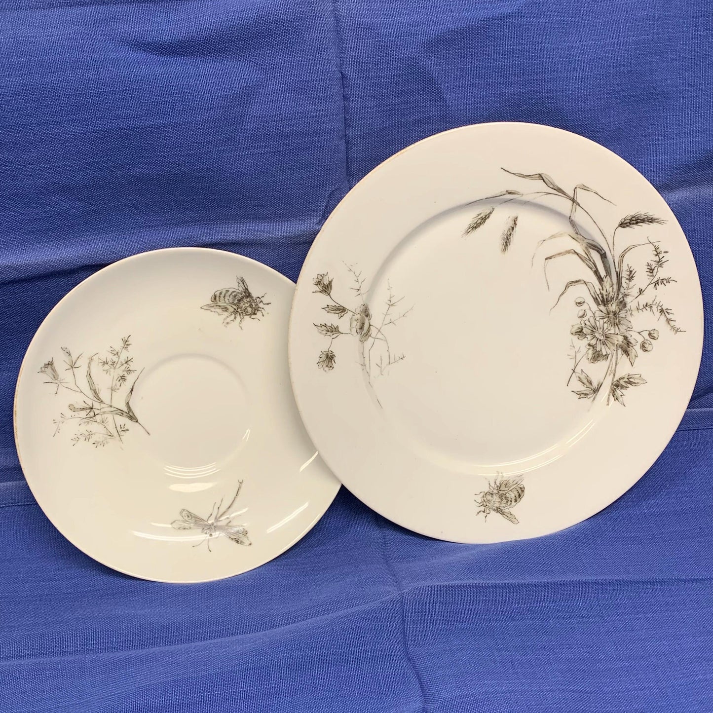 Bee Plate and Saucer - Sold Separately