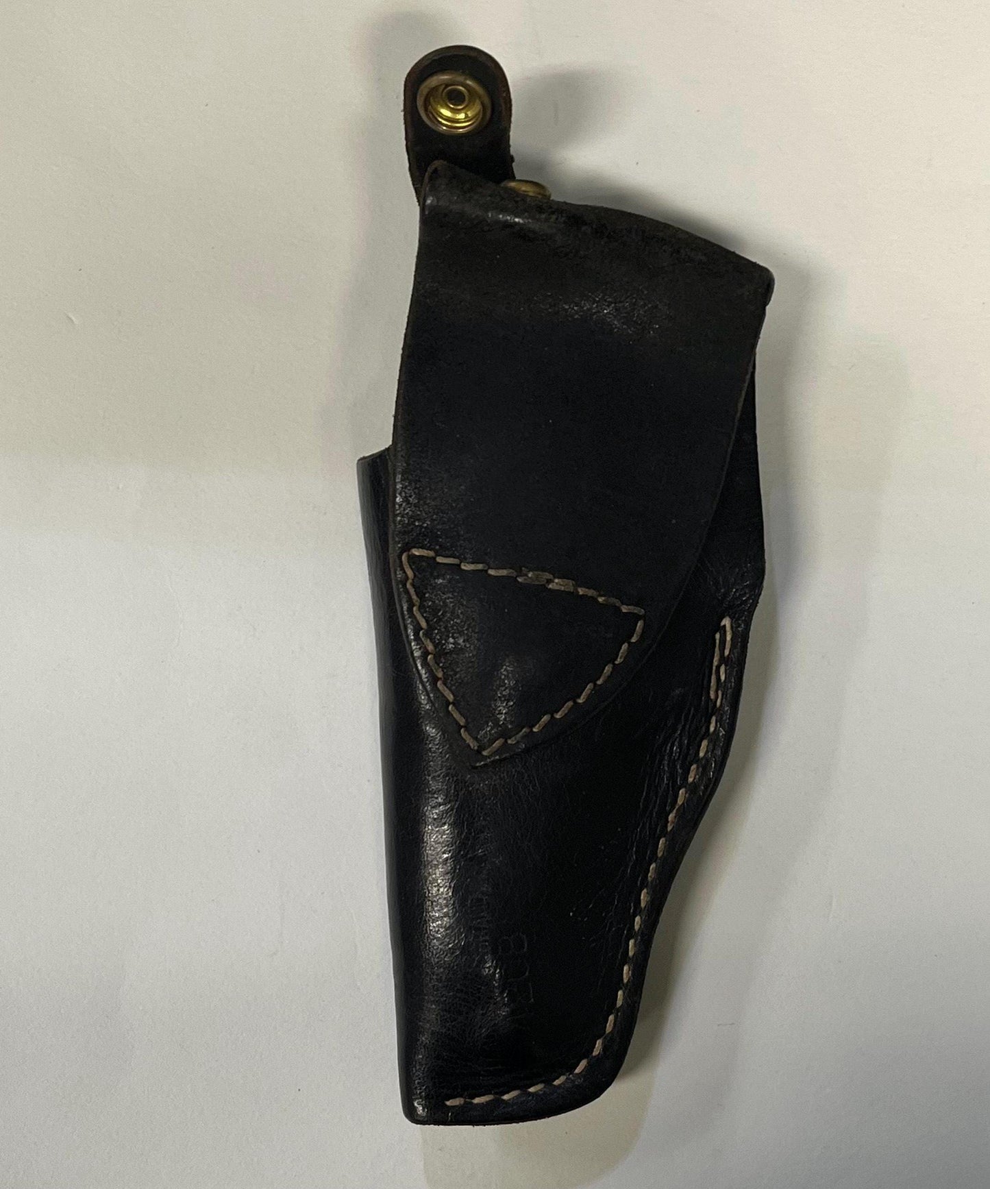 Engraved Leather Derringer Holster - Small Black Leather Holster - leg holster - Ladies Holster