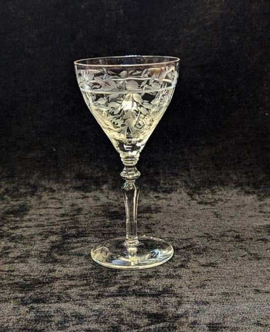 12 Gorgeous Engraved Stemmed Cocktail Glasses - Stemmed Cordial Glasses