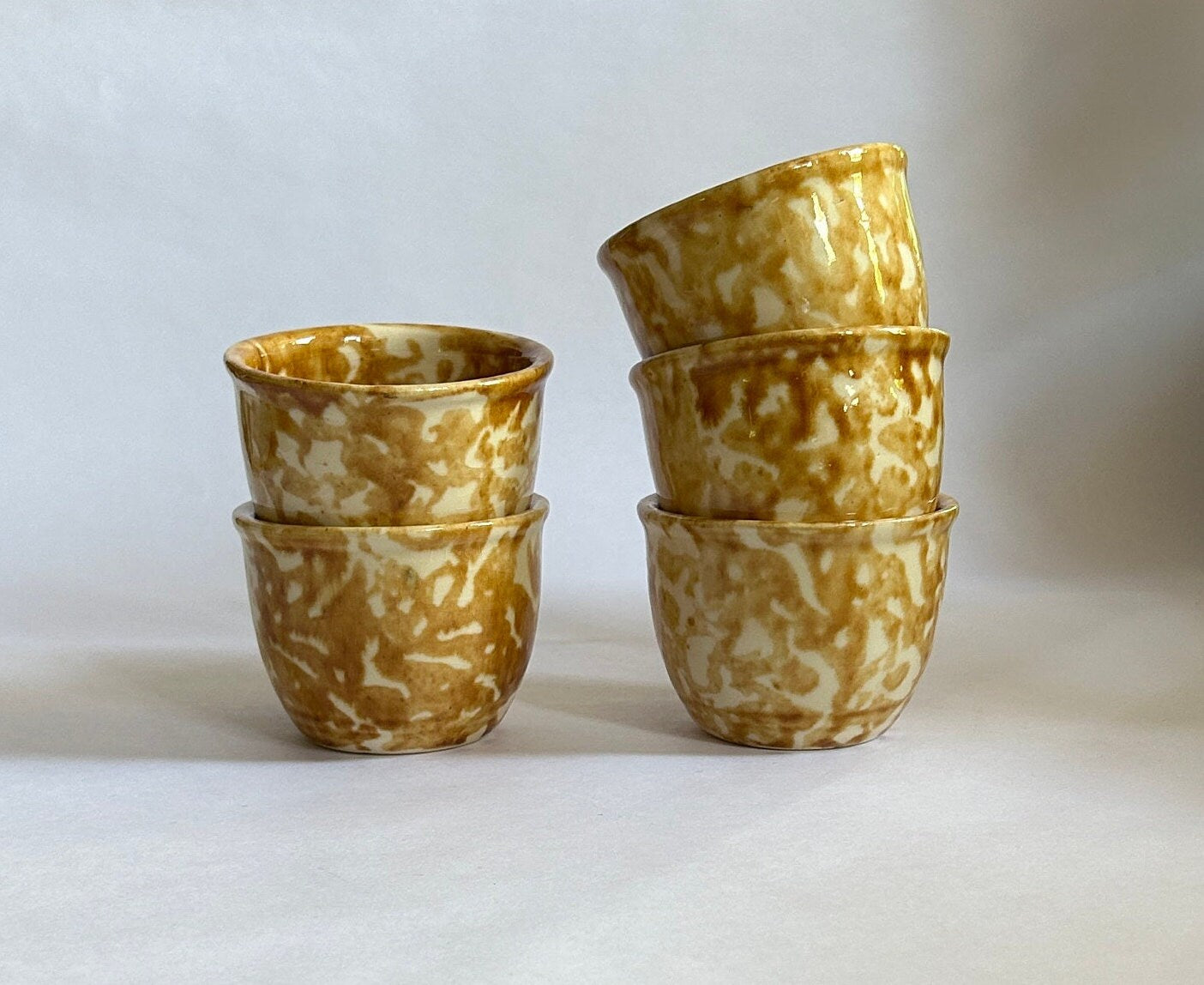 Spongeware Cups - Vintage Spongeware