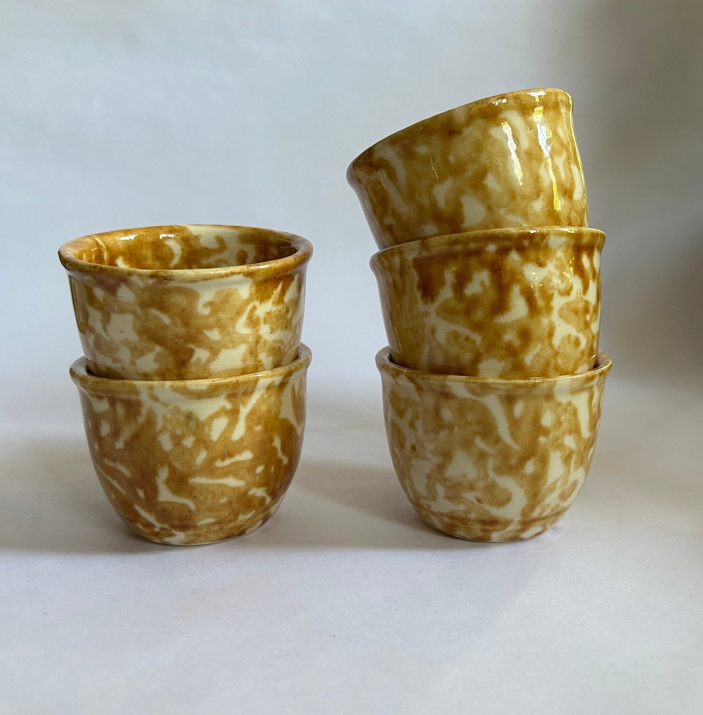 Spongeware Cups - Vintage Spongeware